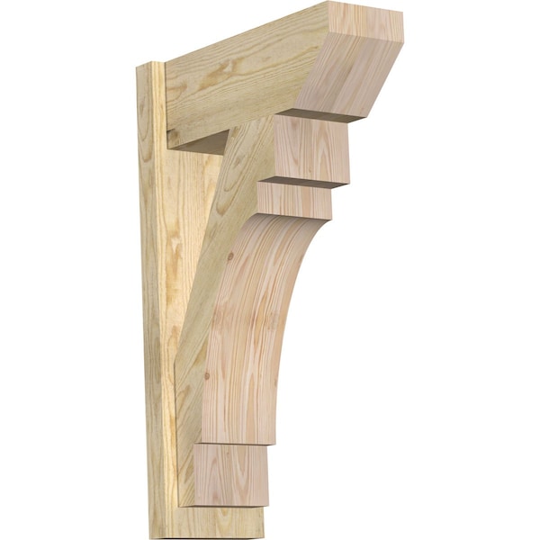 Ekena Millwork Merced Slat Rough Sawn Outlooker, Douglas Fir, 8"W x 20"D x 32"H OUT08X20X32MRC06RDF - main